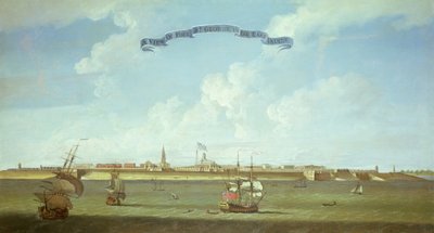 View of Fort St. George in the East Indies by English School
